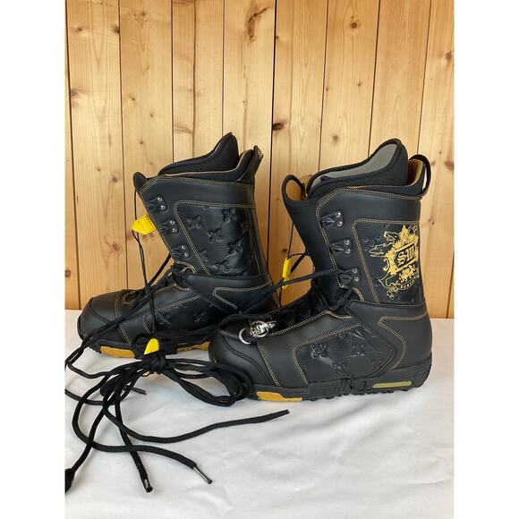 Burton Shaun White Snowboard Boots, Black/Gold - Size 10 1/2 Men\'s main image 5